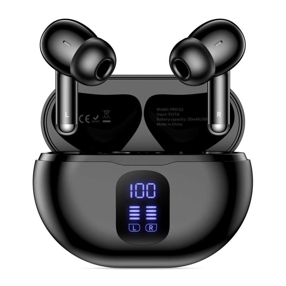 Tech-Protect UltraBoost TWS Pro G2 Headphones - Black, bild 2