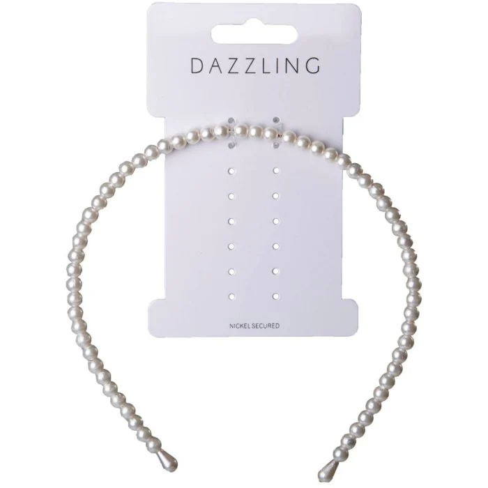 Dazzling Hår Diadem med pärlor