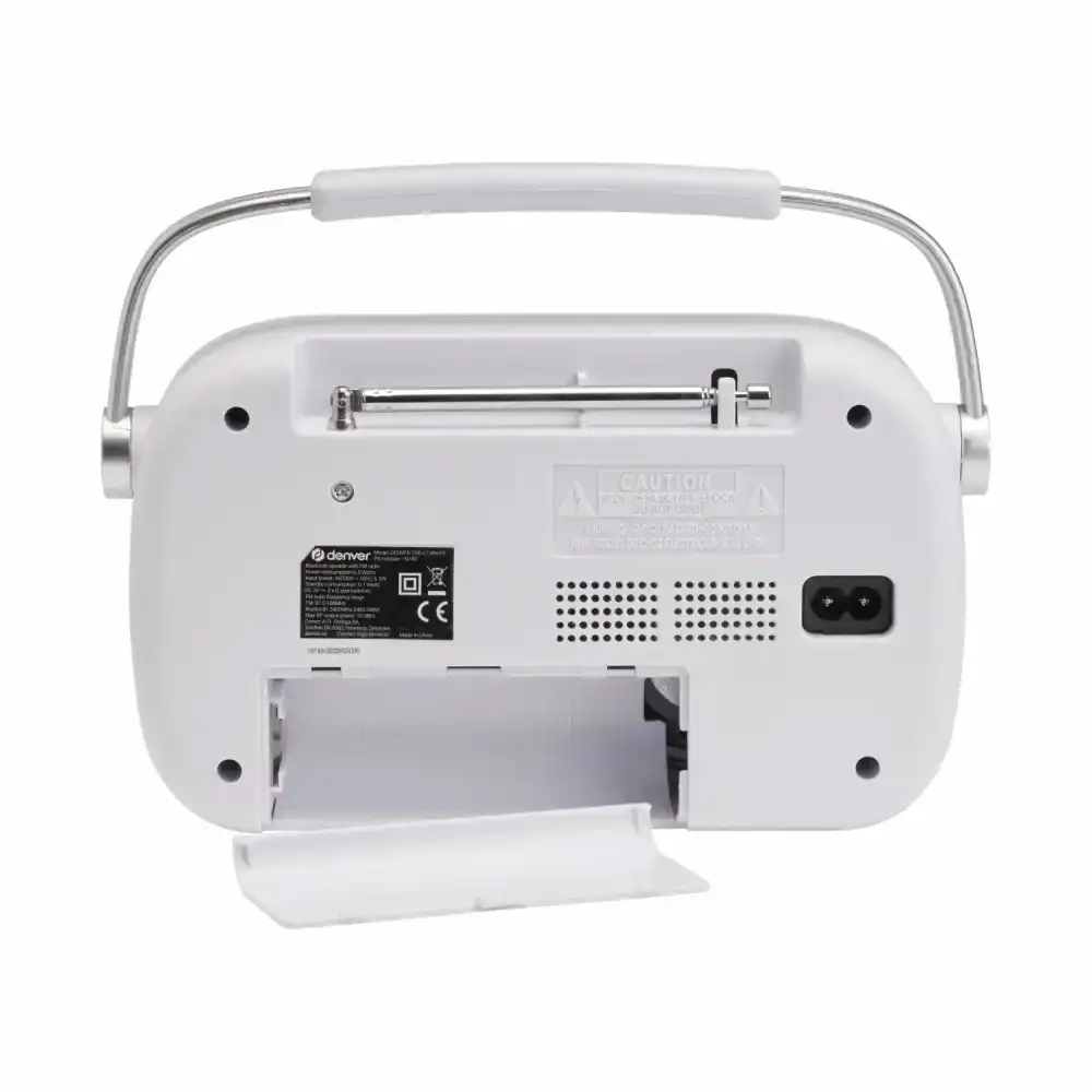 DENVER TRB-67W - FM analogue radio with Bluetooth function - white, bild 5