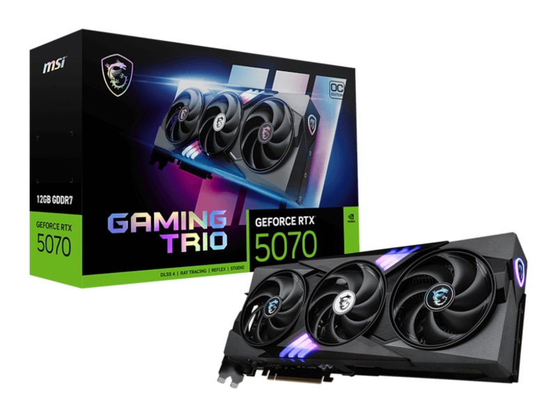 MSI GeForce RTX 5070 12G GAMING TRIO OC grafikkort, bild 4