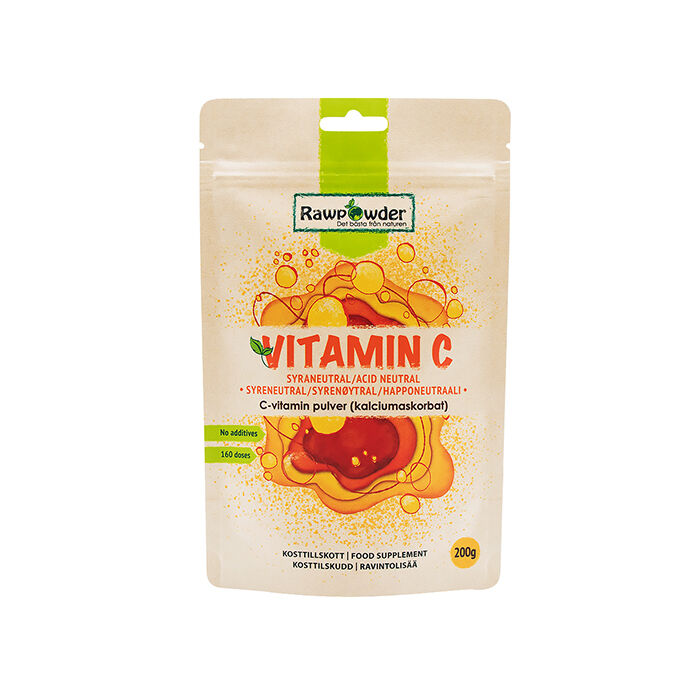 Rawpowder Vitamin C syraneutral 200 g, bild 2