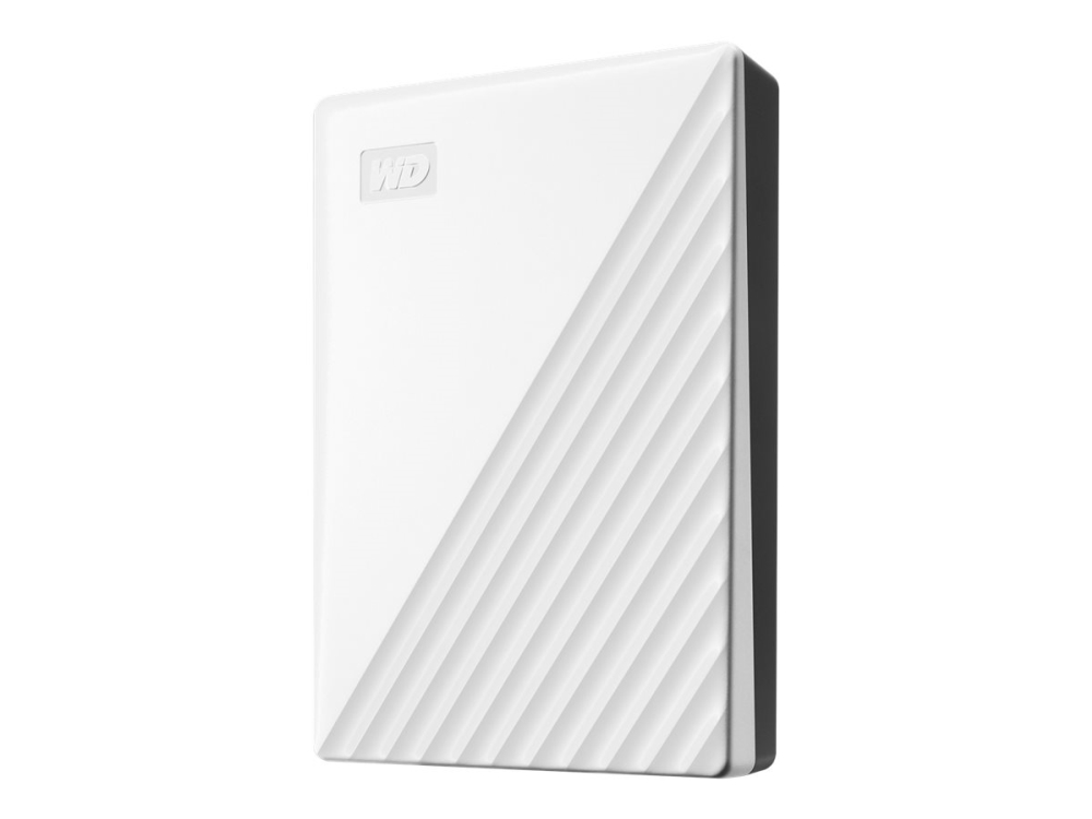 WD My Passport WDBPKJ0050BWT - Hårddisk - krypterat - 5 TB - extern (portabel) - USB 3.2 Gen 1 - 256 bitars AES - vit