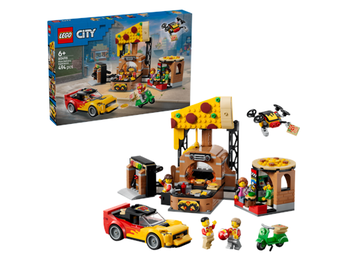 LEGO City Pizzahemkörning med fordon 60496, bild 2