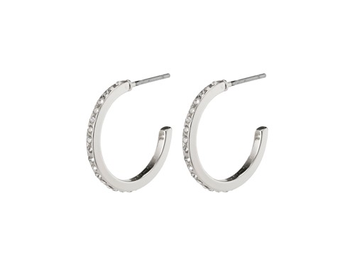 PILGRIM - Roberta Crystal Semi-Hoops - Silver-Plated - Diameter 17 mm, bild 2
