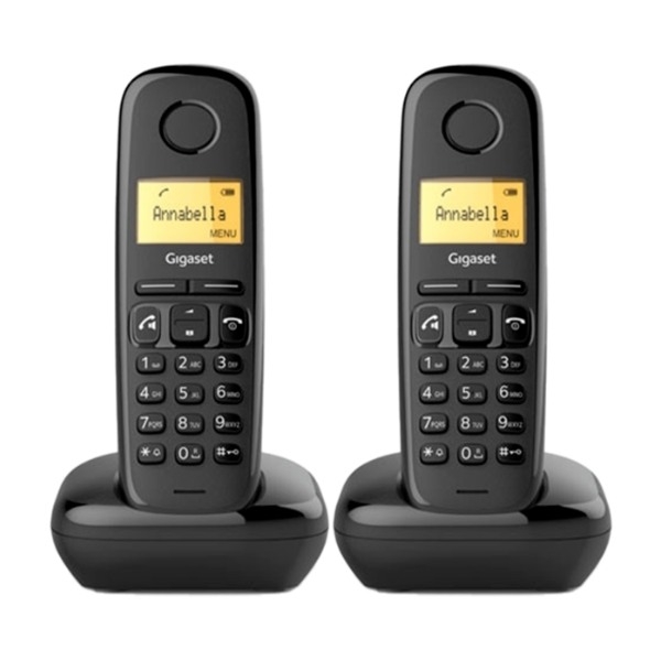 Gigaset A270 Duo trådlös telefon, svart