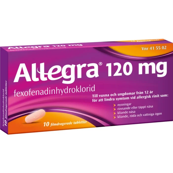Allegra filmdragerad tablett 120mg