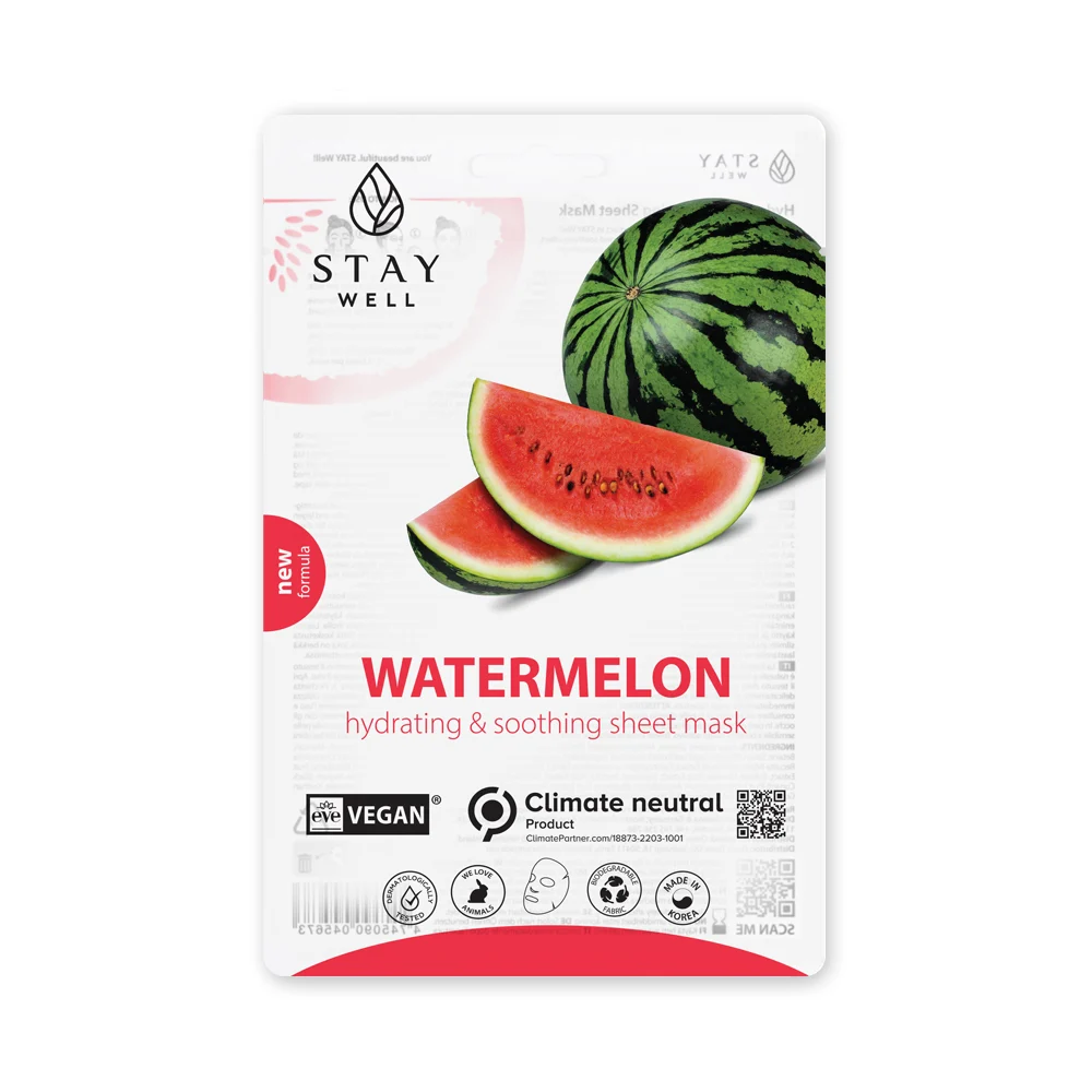 Stay Well Watermelon Sheet Mask Trio 3 X 20 g 60 g
