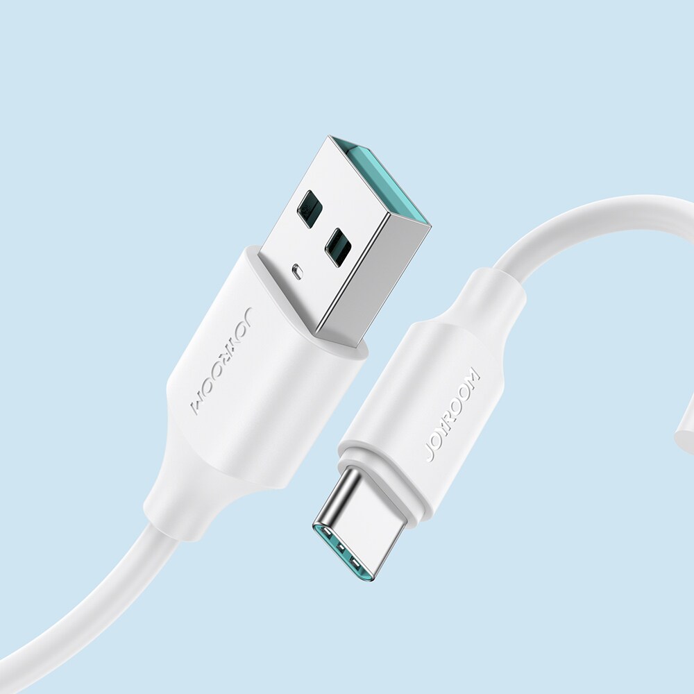 Joyroom USB-A till USB-C kabel 3A, 2m - Vit, bild 3