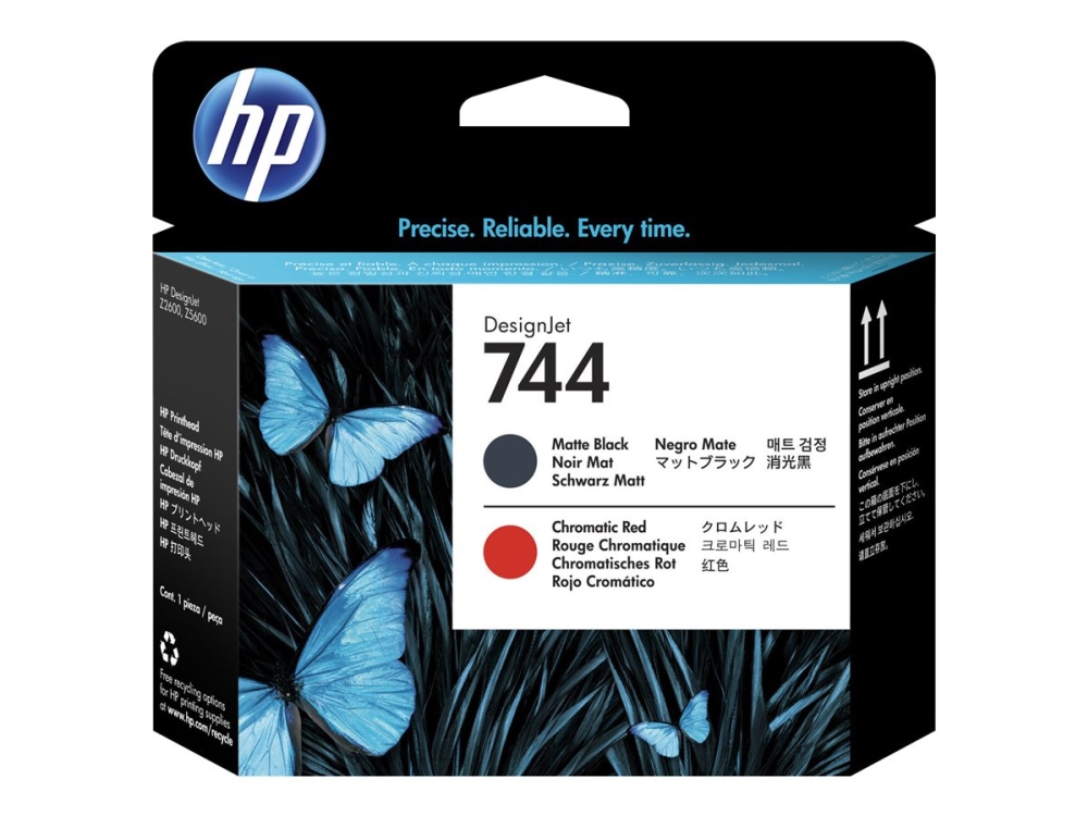 HP 744 - Svart, kromröd - skrivhuvud - för DesignJet Z2600 PostScript, Z5600 PostScript