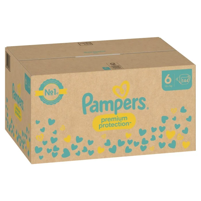 Pampers Premium Protection blöja Storlek 6 (13+ kg) 144 st