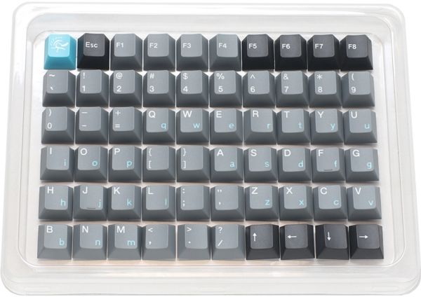 Ducky Skyline DCA133-USSKYCHPT2 tangentbordsknappar PBT, svart och grå