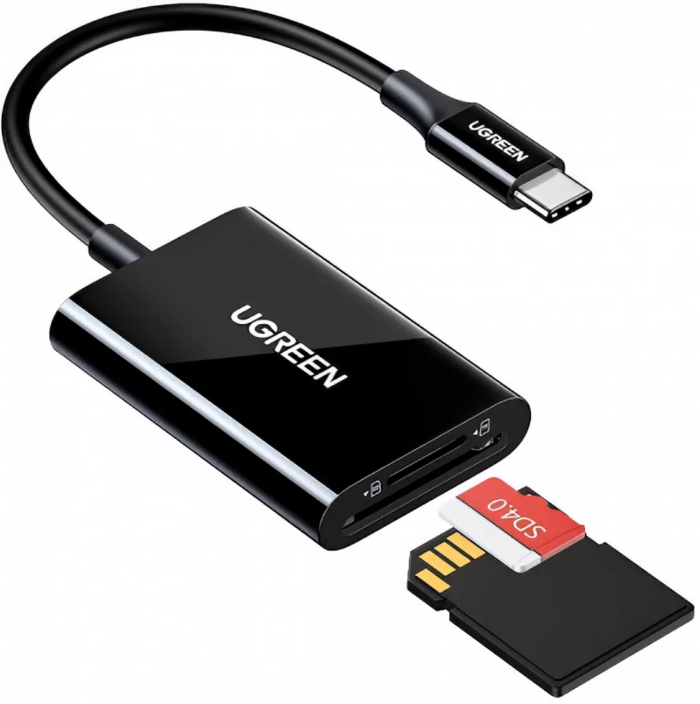 Ugreen CM265 USB-C kortläsare SD/microSD/TF – svart, bild 2