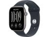 Apple Watch Series 12 GPS 46 mm rymdgrå aluminium, marinblå Sportband - S/M, bild 2