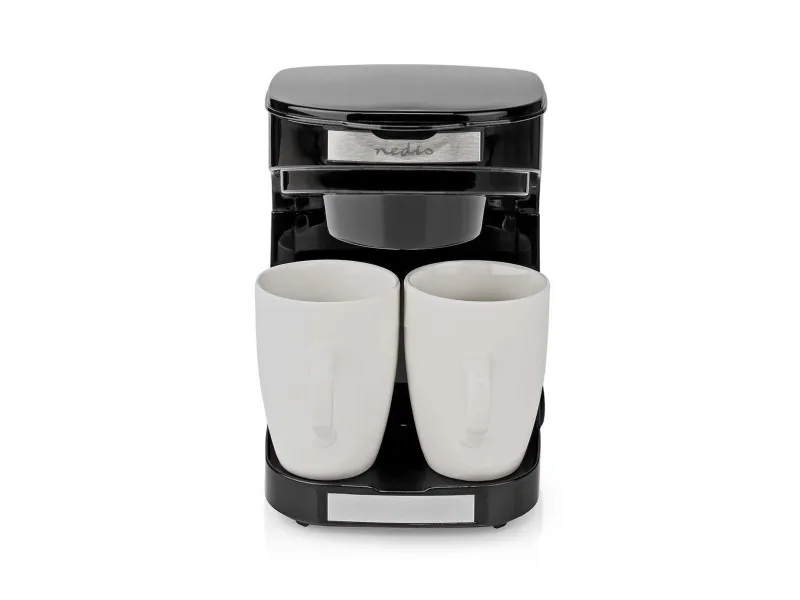 Nedis KACM140EBK, Droppande kaffebryggare, Malat kaffe, 450 W, Svart