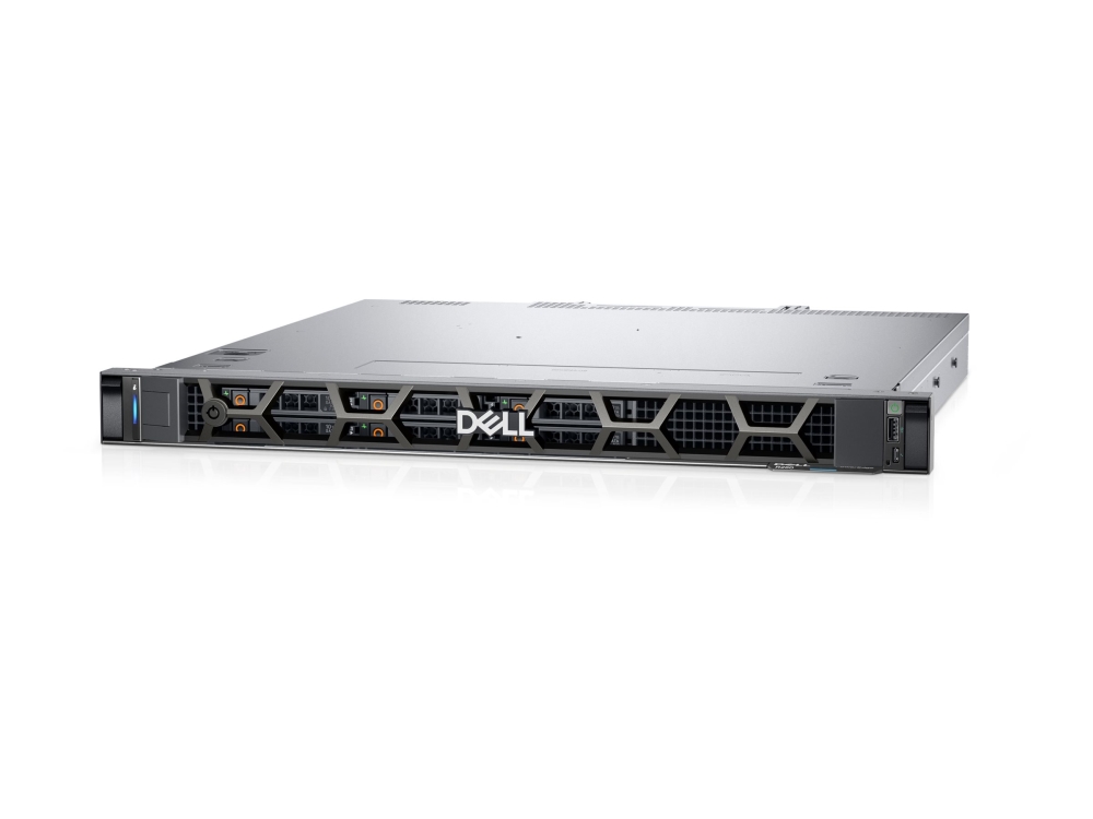 Dell PowerEdge R260, Intel Xeon 6 Performance 6315P 4-Core, 1x16 GB RAM, 2x1,2 TB SAS HDD, 4x3.5", rackmonterad 1U, PERC H355, 3 års på-platsen-garanti