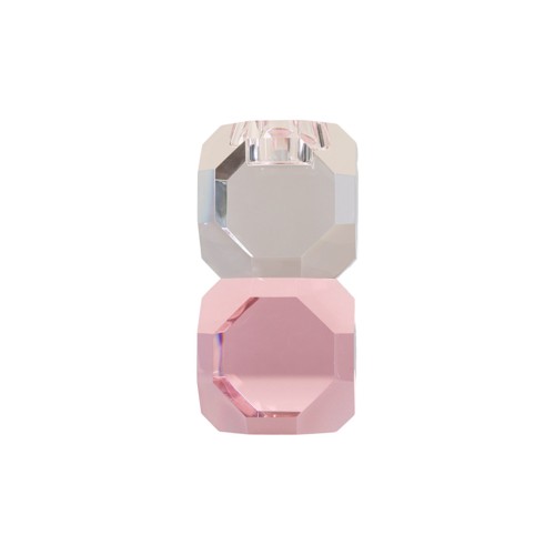 Specktrum - Sky Stacked Candle Holder - Clear/Pink