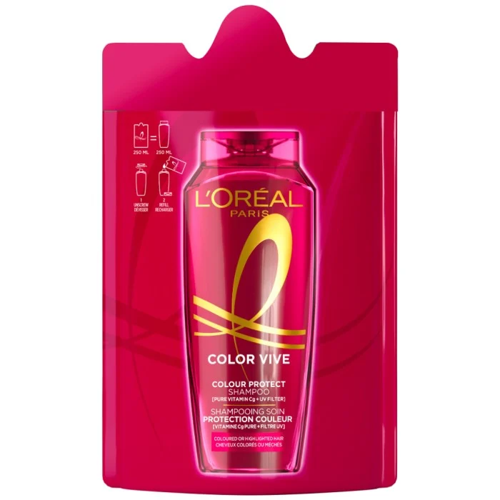 L'Oréal Paris Elvital Color Vive Shampoo Refill 250 MLT, bild 3