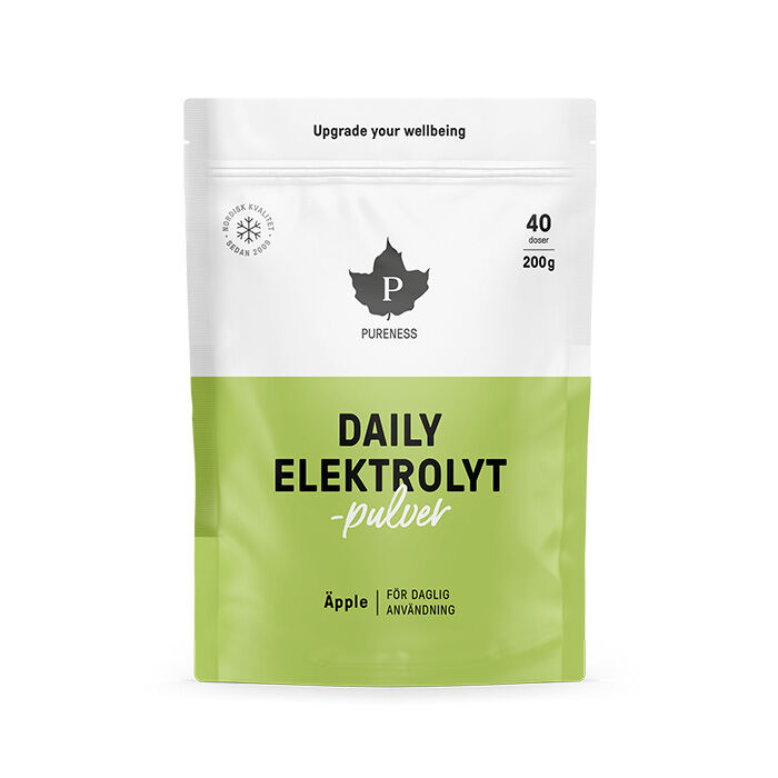 Pureness Daily Elektrolytpulver, Äpple, 200 g