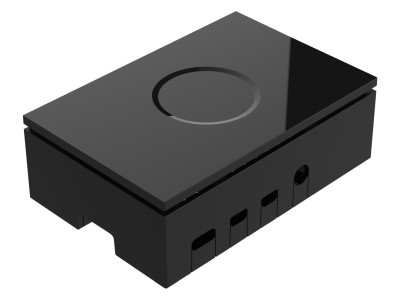 Raspberry Pi 4 Model B Case - Svart, bild 3