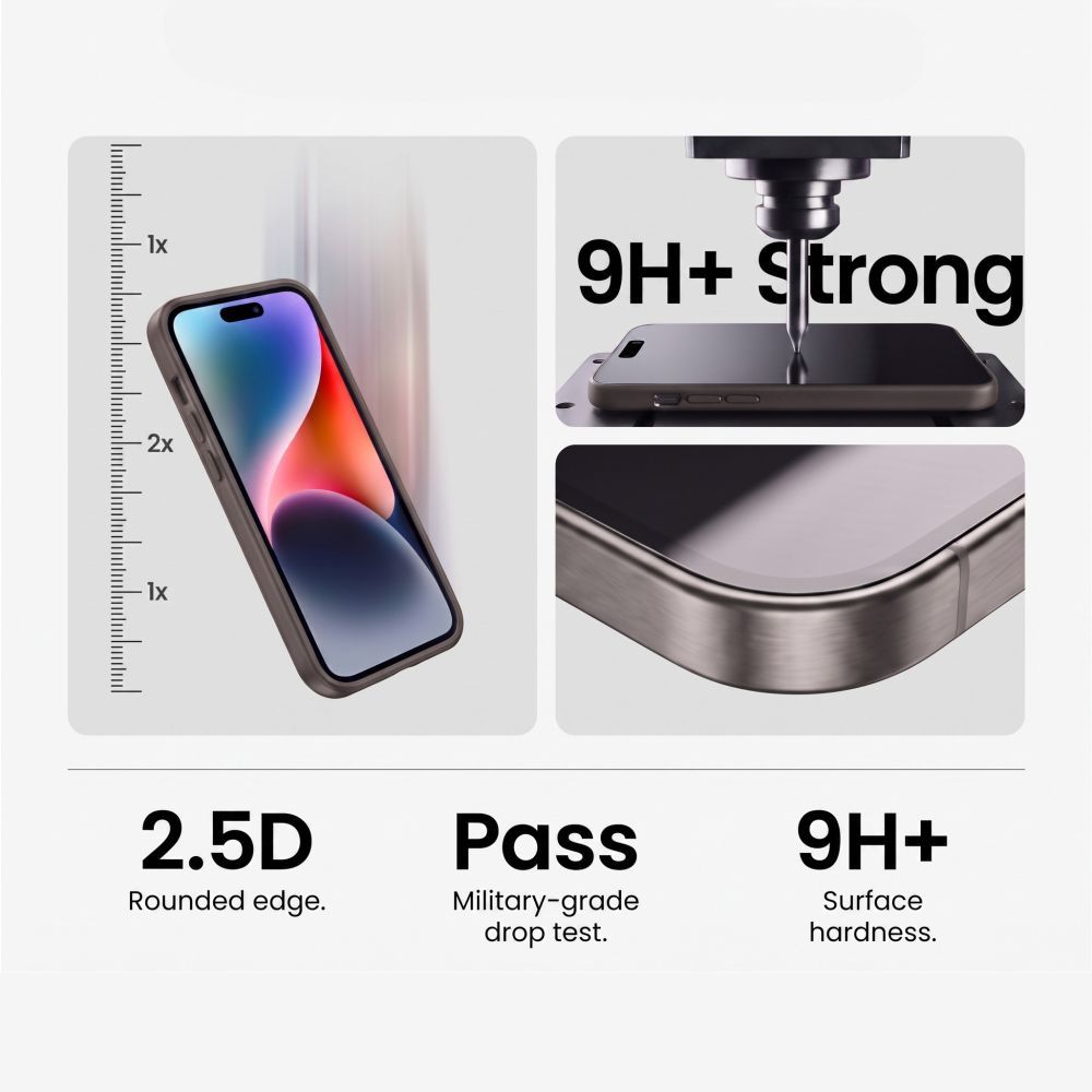 Tech-Protect Glass Fit+ 2-pack härdat glas till Xiaomi Redmi 17 4G / 5G – Svart, bild 3