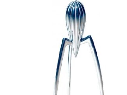 Alessi Juicy Salif PSJS citruspress, gjuten aluminium, silverfärgad