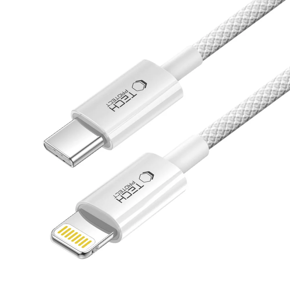 Tech-Protect UltraBoost USB-C / Lightning PD27W/3A-kabel 200 cm - grå, bild 2