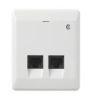 ELKO RJ45 uttag, dubbelt infällt, Cat.6, oskärmat, bild 4