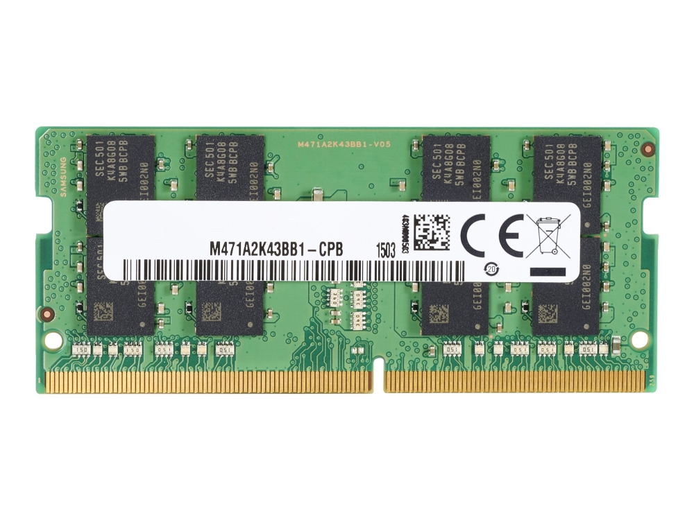 HP - DDR4 - modul - 8 GB - SO DIMM 260-pin - 3200 MHz / PC4-25600 - 1.2 V - ej buffrad - icke ECC - för Elite Slice G2 (SODIMM) EliteDesk 705 G5 (SODIMM) EliteOne 800 G5 , 800 G6, 800 G8 ProDesk 600 G5 (SODIMM), 600 G6 (SODIMM) ProOne 400 G6, 440 G6, 600 G6
