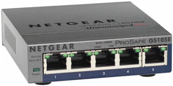 Netgear ProSafe GS105Ev2, 5-port, Gigabit, Web Managed, bild 2