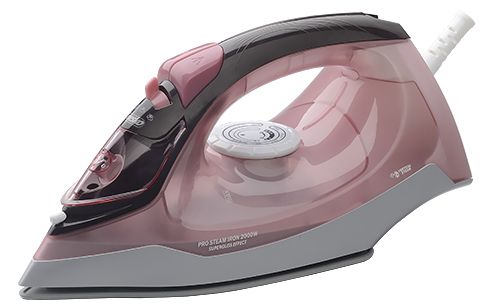 Mesko MS 5028 ångstrykjärn 2600 W keramisk stryksula, grå, rosa och vit