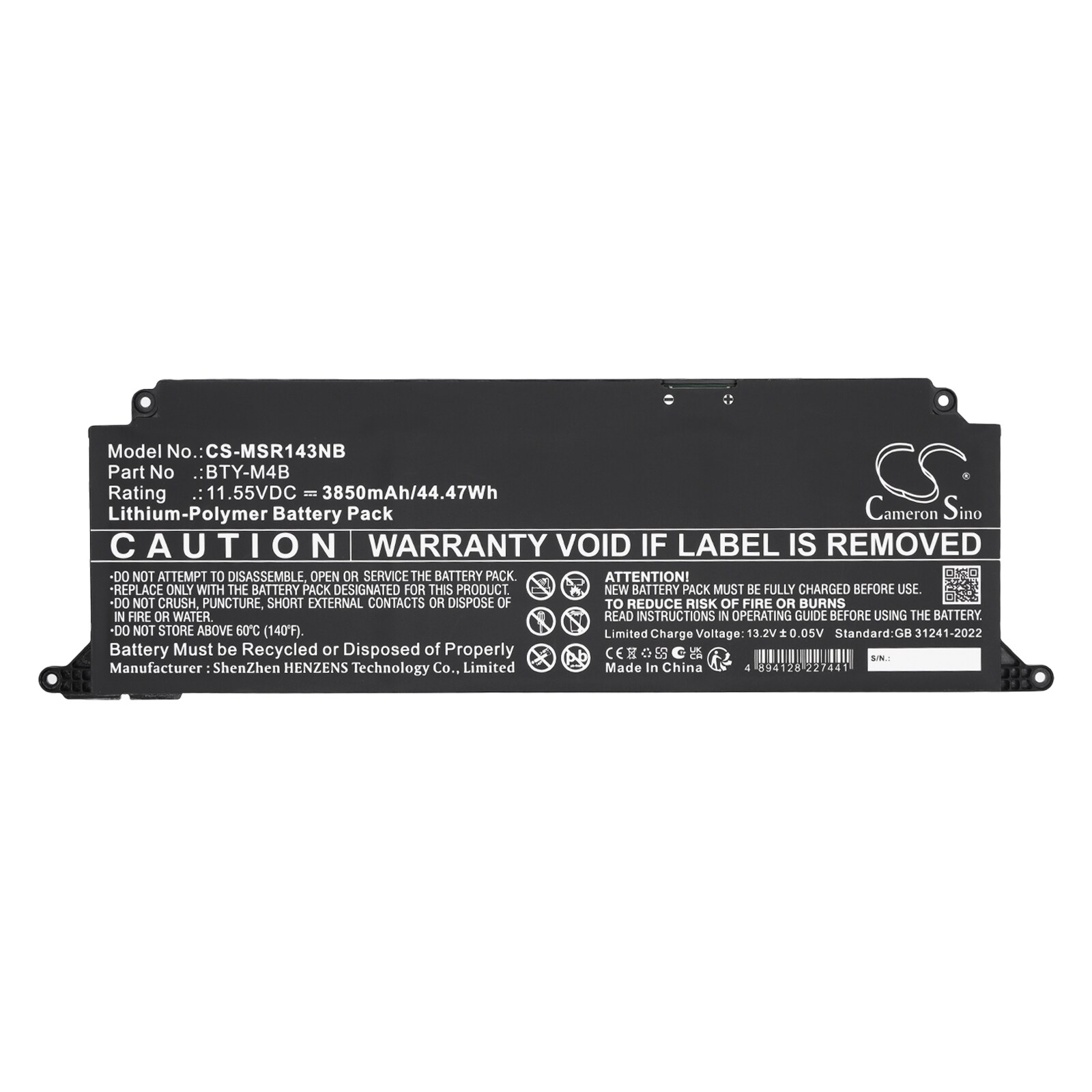 Batteri till Laptop, Bärbar dator för MSI F13MG-206XES, Modern 14, bild 5