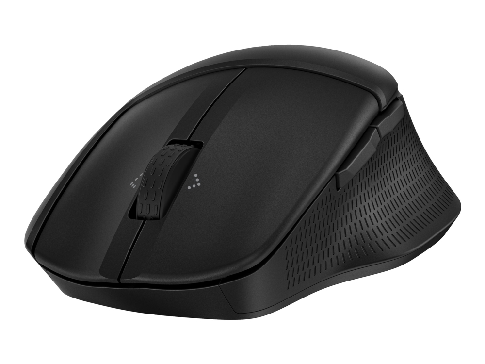 HP 480 - Mus - ergonomisk - komfort, fullstorlek - 7 knappar - trådlös - Bluetooth 5.3 - trådlös USB-mottagare - svart