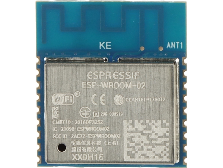 Nätverksterminal Espressif Wi-Fi-modul MODUL WI-FI ESP-WROOM-02 ESP8266EX Espressif