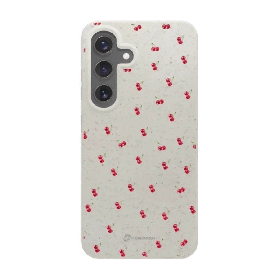 Phonecases3D Samsung Galaxy S25 Martine Halvorsen skal tillverkat med Fibriva™, vit