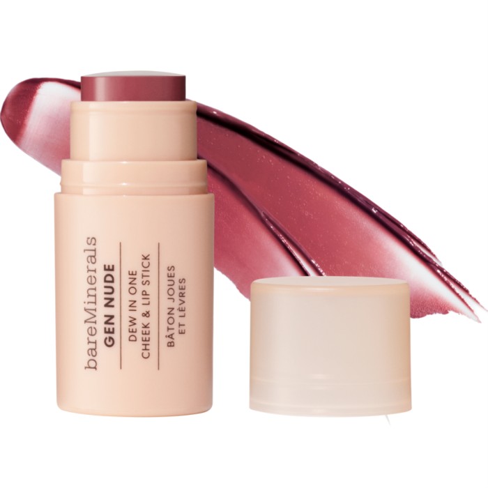 bareMinerals Gen Nude Dew In One Lip & Cheek Balm Berry Me in Merlot