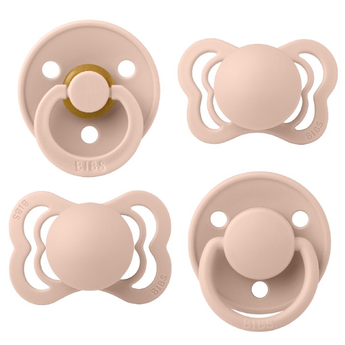 BIBS Pacifiers Try It Collection Blush Size 1