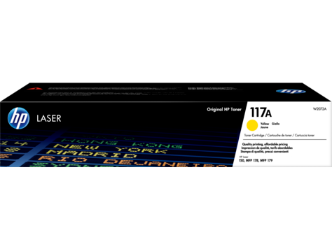 HP Clj 117A Laserjet-toner, gul w2072a, bild 5