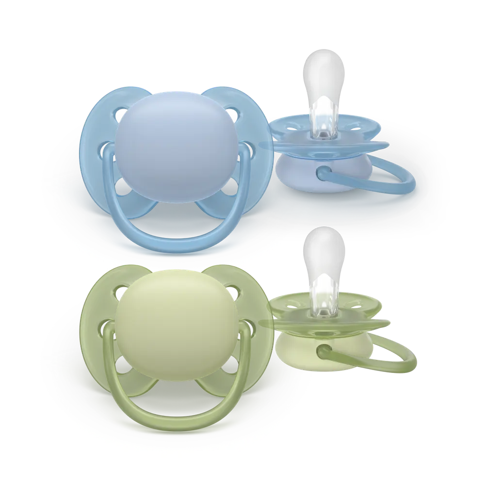 Philips Avent Ultra Soft Napp 0-6 mån Grön/Blå, 1 st, bild 3