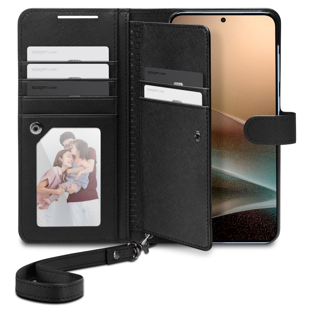 Spigen Plånboksfodral "S" för Samsung Galaxy S25+ - Svart, bild 2