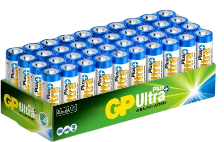GP Ultra Plus Alkaliska AA-batterier (LR6) Box 40-P