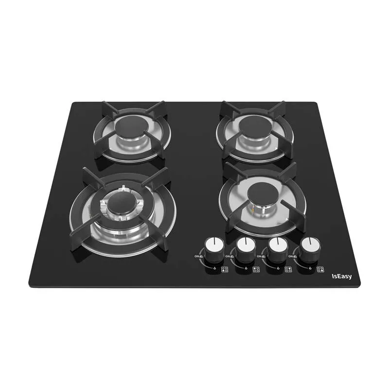 IsEasy MGBG-604B gashäll 4 brännare, glaspanel, bild 2