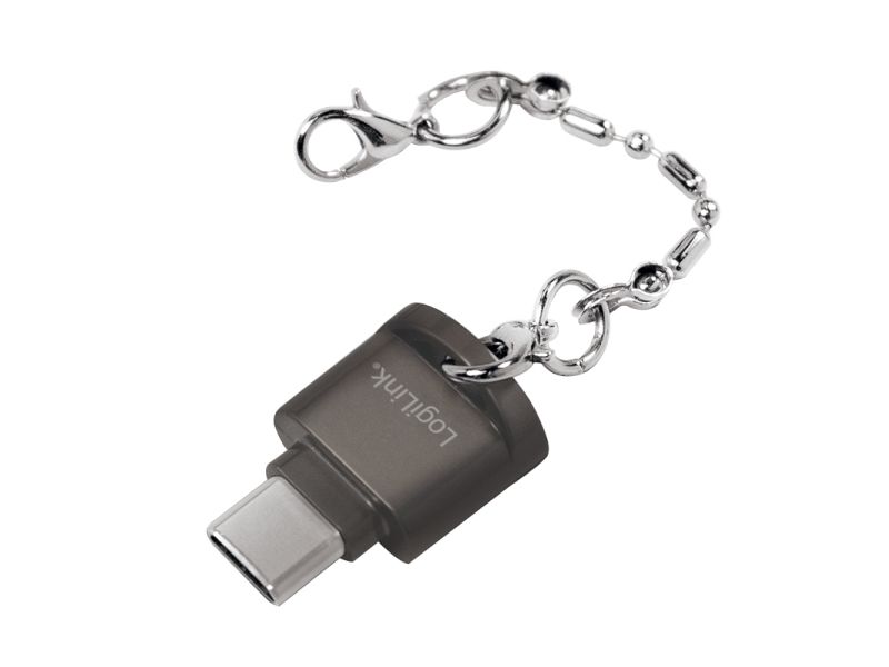 LogiLink CR0039, MicroSD (TransFlash), MicroSDHC, MicroSDXC, Grå, 480 Mbit/s, Aktivitet, USB 2.0, 16 mm