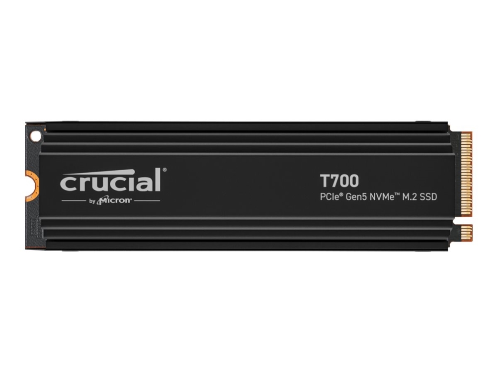 2 TB Crucial T700 SSD + Heatsink, M.2 2280 NVMe PCIe 5.0