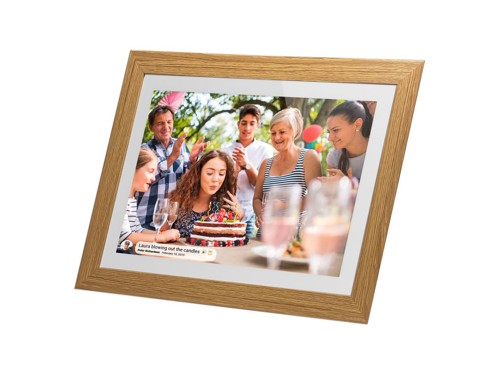 Lippa - Frameo Digital Picture Frame - Wooden Frame - 10 inches, bild 2