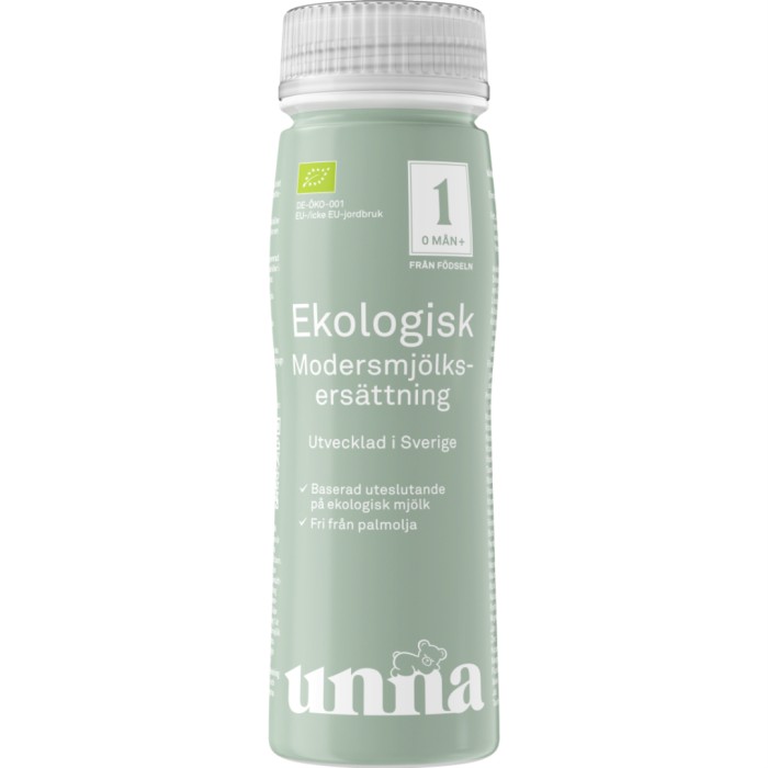 Unna ekologisk modersmjölksersättning, drickfärdig, 200 ml