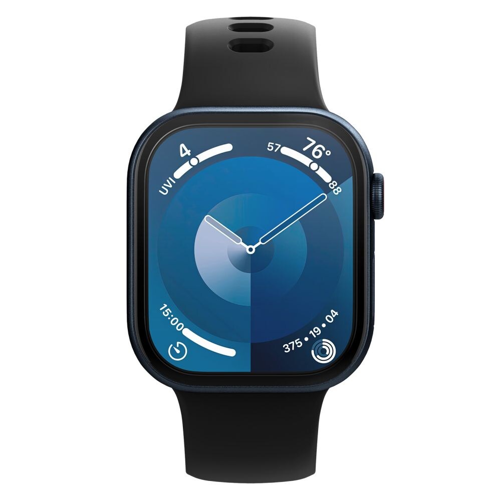 Spigen Elite Shield "EZ FIT" Hybridglas 2-PACK för Apple Watch 10 (42MM) - Klar, bild 2