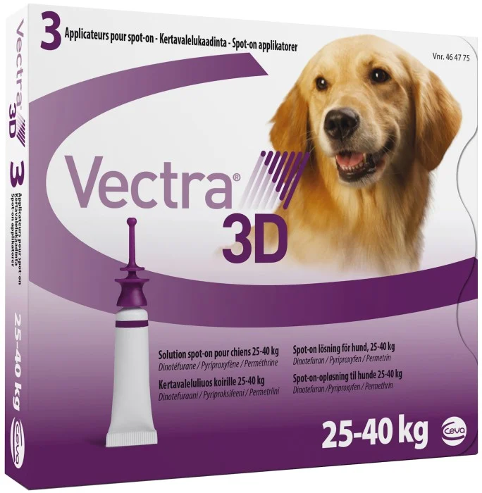 Vectra 3D för hund, 25-40 kg spot-on, lösning