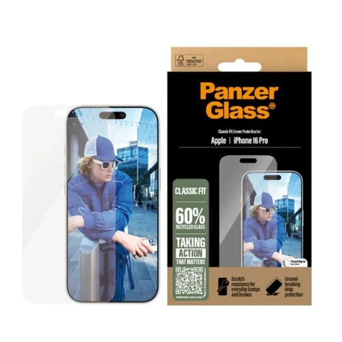 PanzerGlass iPhone 16 Pro Skärmskydd