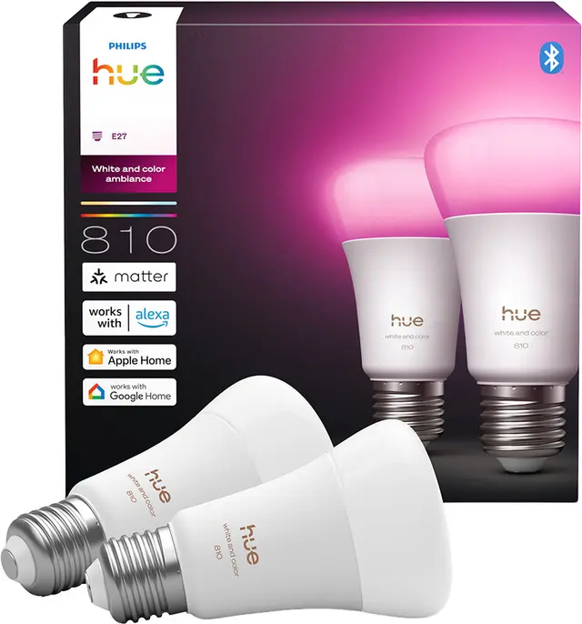 Philips Hue WCA A60 LED lampa 6W E27 (2 st)