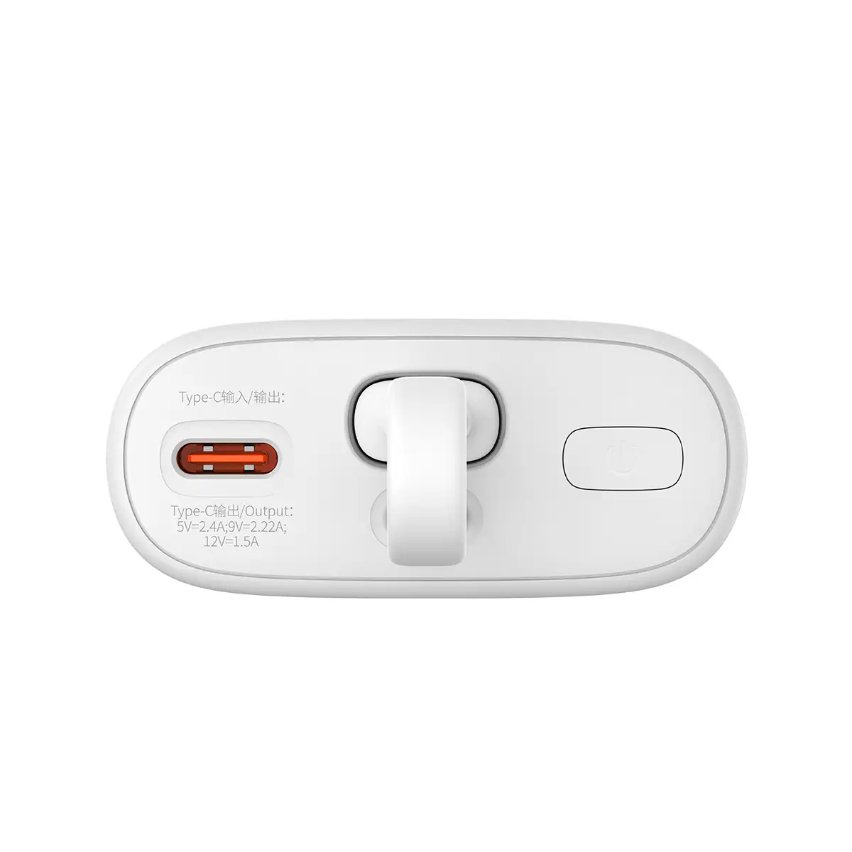 Baseus Popsicle 5200mAh 20W Powerbank med blixtkabel + vit USB-C 60W/20V/3A kabel - Vitgrön, bild 3